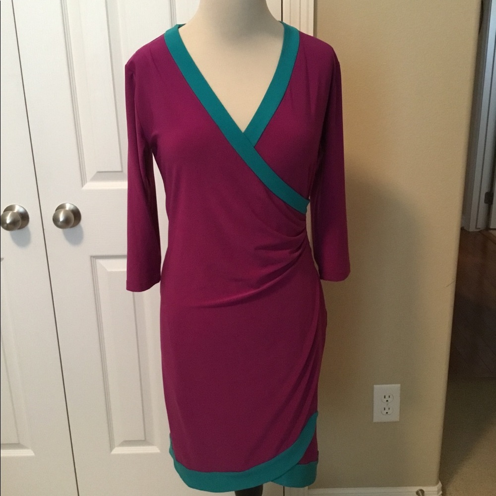 Iman Faux Wrap Dress